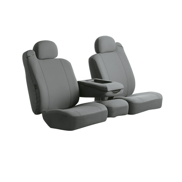 Neoprene Black w/Gray Center Panel FIA NP99-47 Gray Custom Fit Front Seat Cover Split Seat 40/20/40 